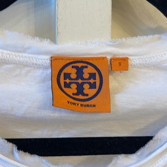 Tory Burch Jewel Adorned Short Sleeve Tee - Picture 2 of 5